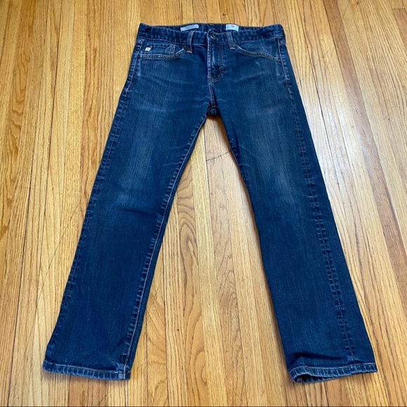 AG ADRIANO GOLDSCHMIED Jeans Matchbox Slim Straight Sz 32 X 27 Short - Picture 3 of 9